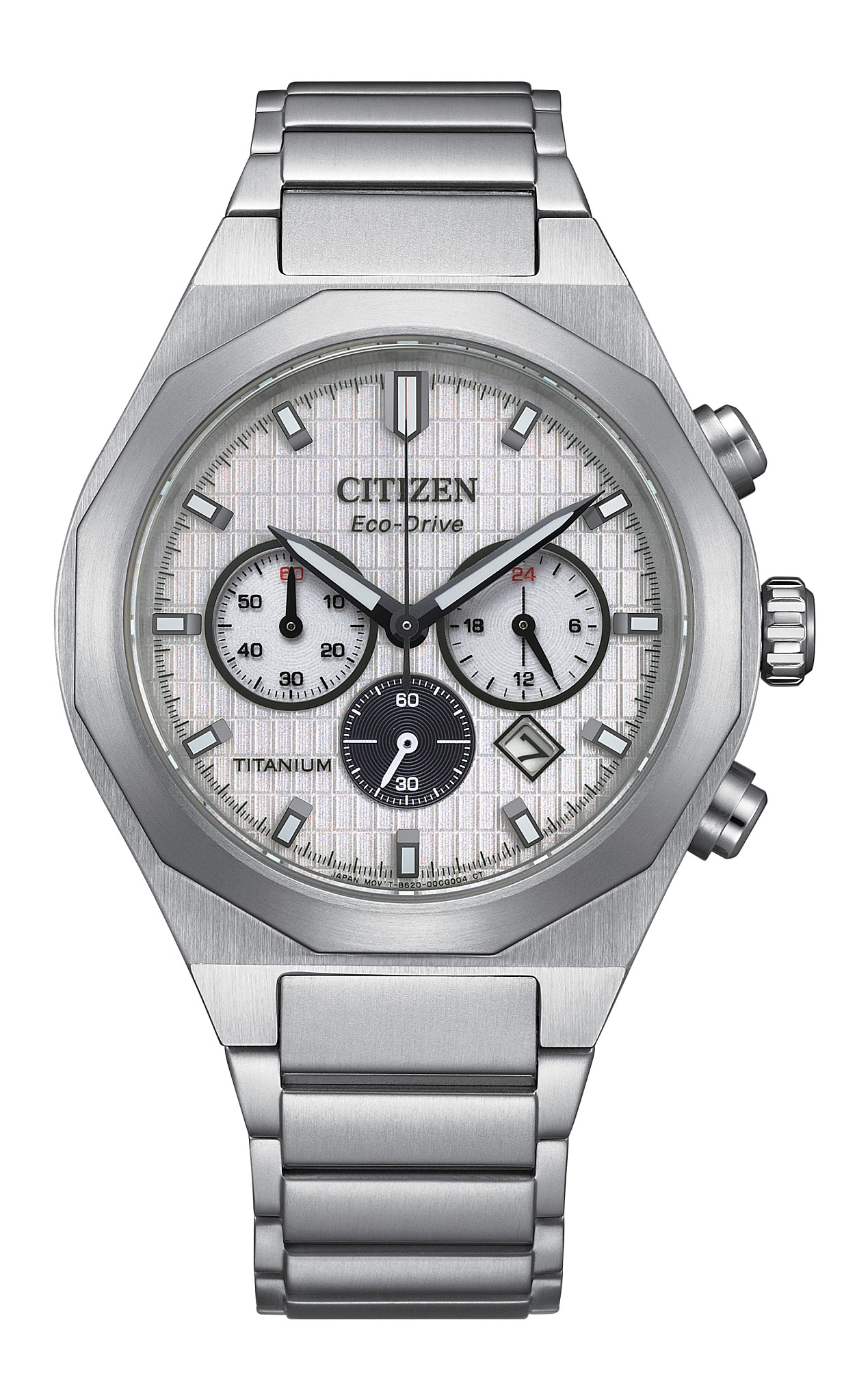 な*認様 ⭐️お宝発見⭐️Waltham Citizen SEIKO など　まと Zenshin Senkei White Dial Super Titanium Bracelet CA4690-51A